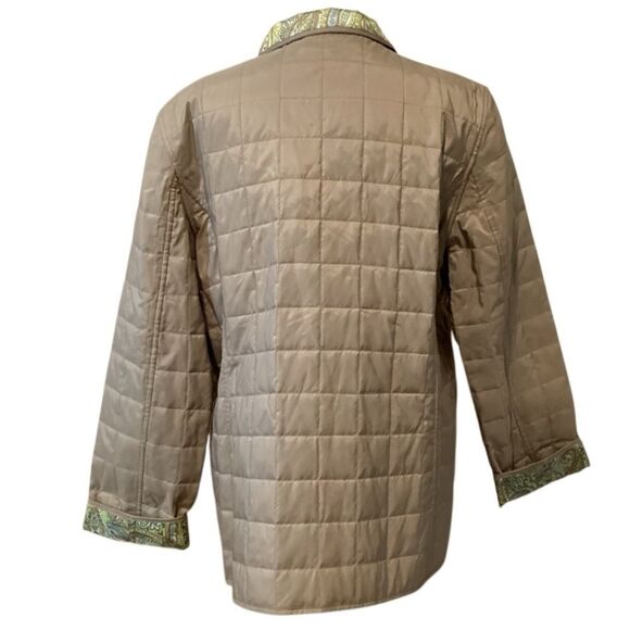 NWT Liz Claiborne | Reversible Quilted Coat and Paisley Print Size XL - Picture 10 of 14
